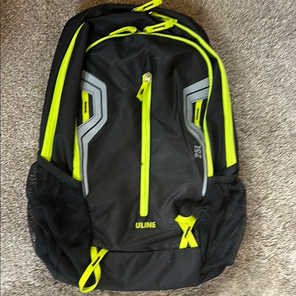Line 25 L Black and lime greens accent backpack